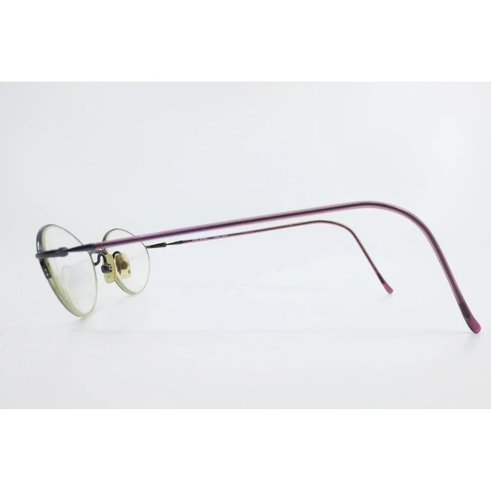 Vera Wang V31 GM Eyeglasses Oval Semi-Rimless Gunmetal Purple Frames 48-19-137
